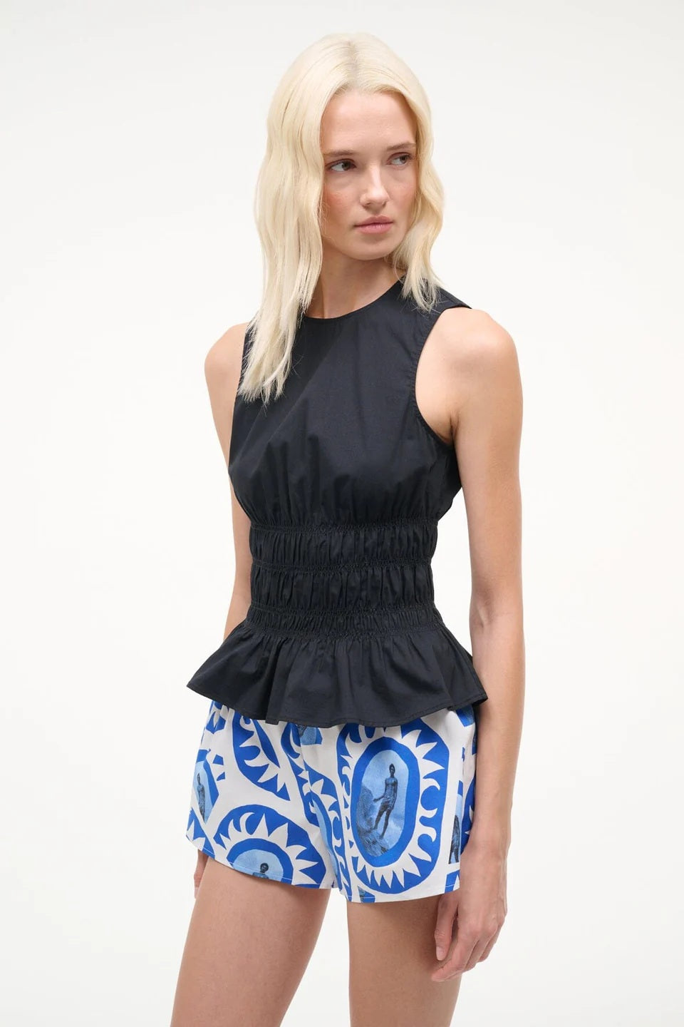 staud culver top black