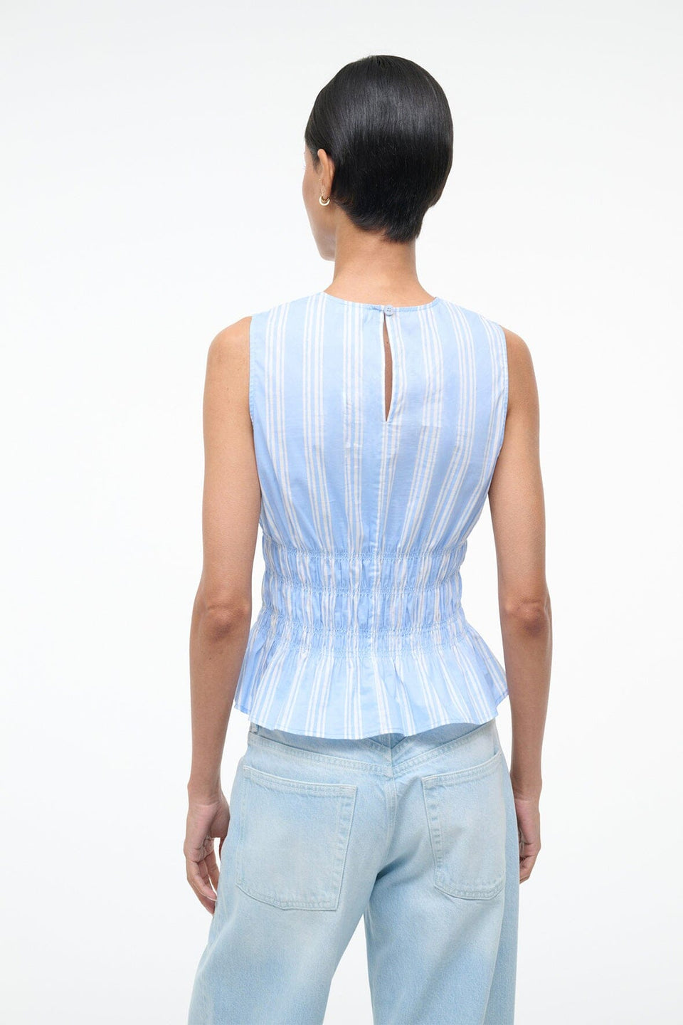 staud culver top ventura stripe