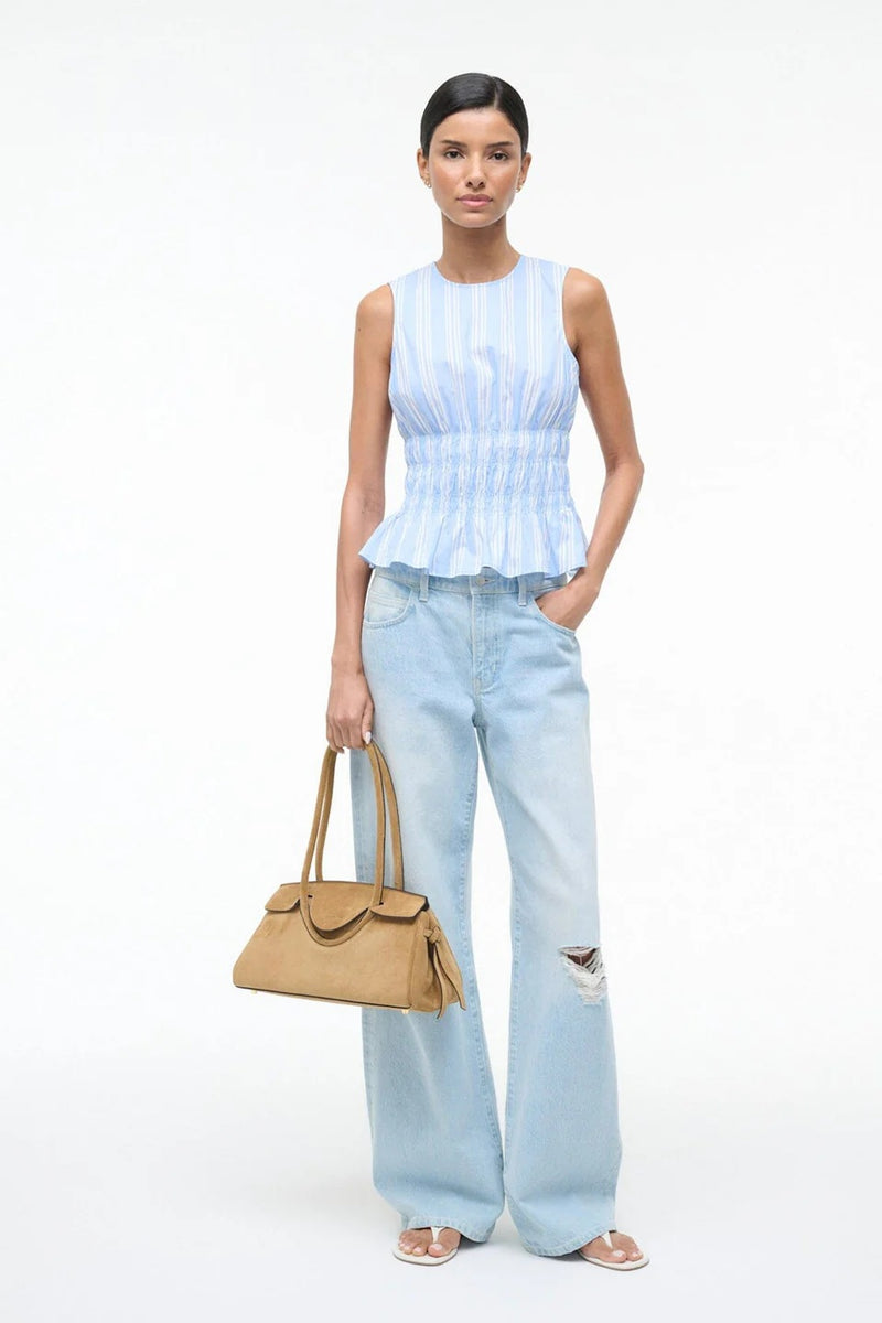 staud culver top ventura stripe