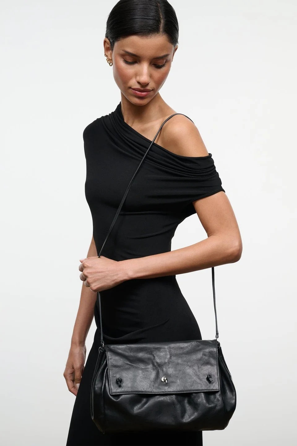 staud cy convertible bag black leather