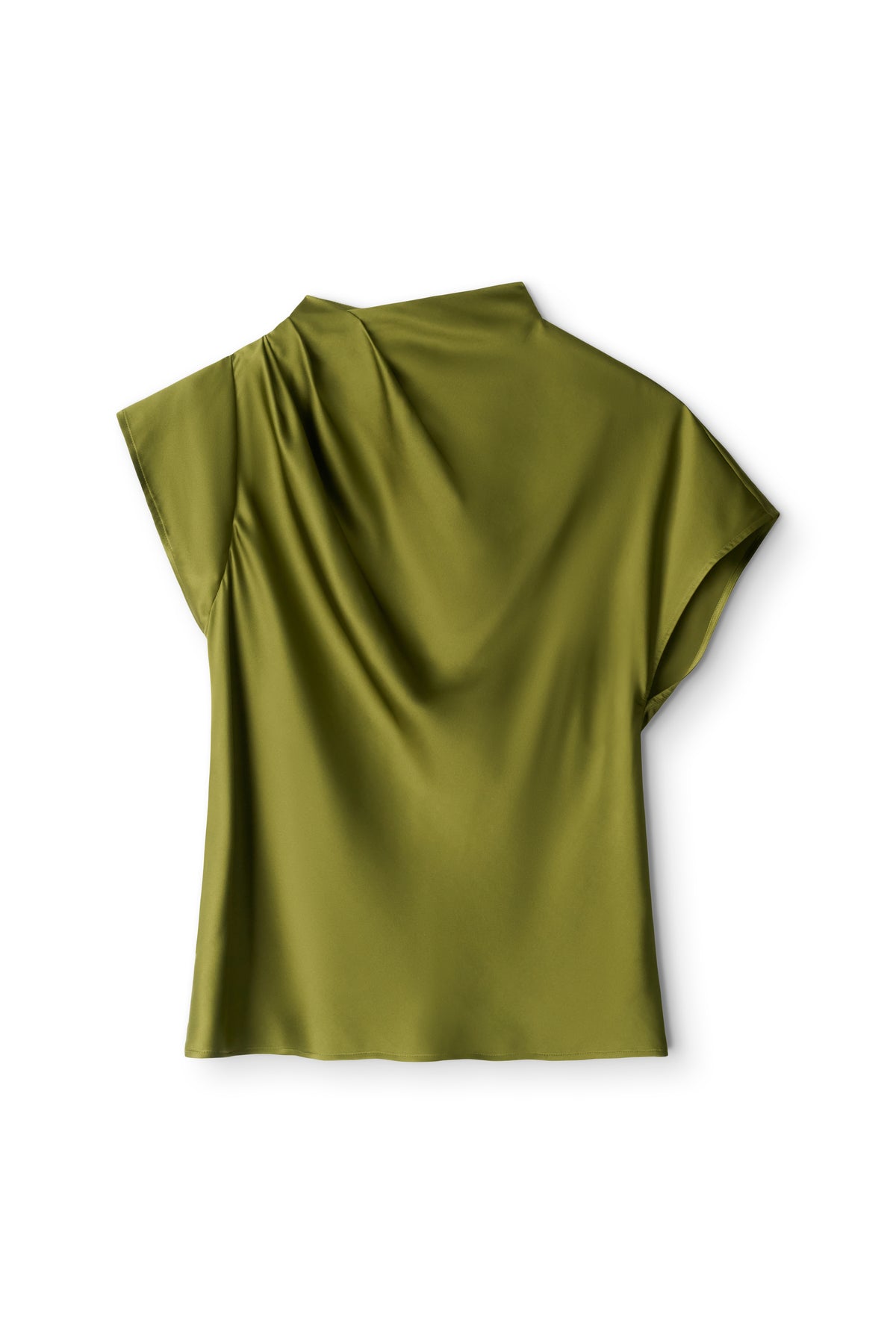 staud davina silk top pear