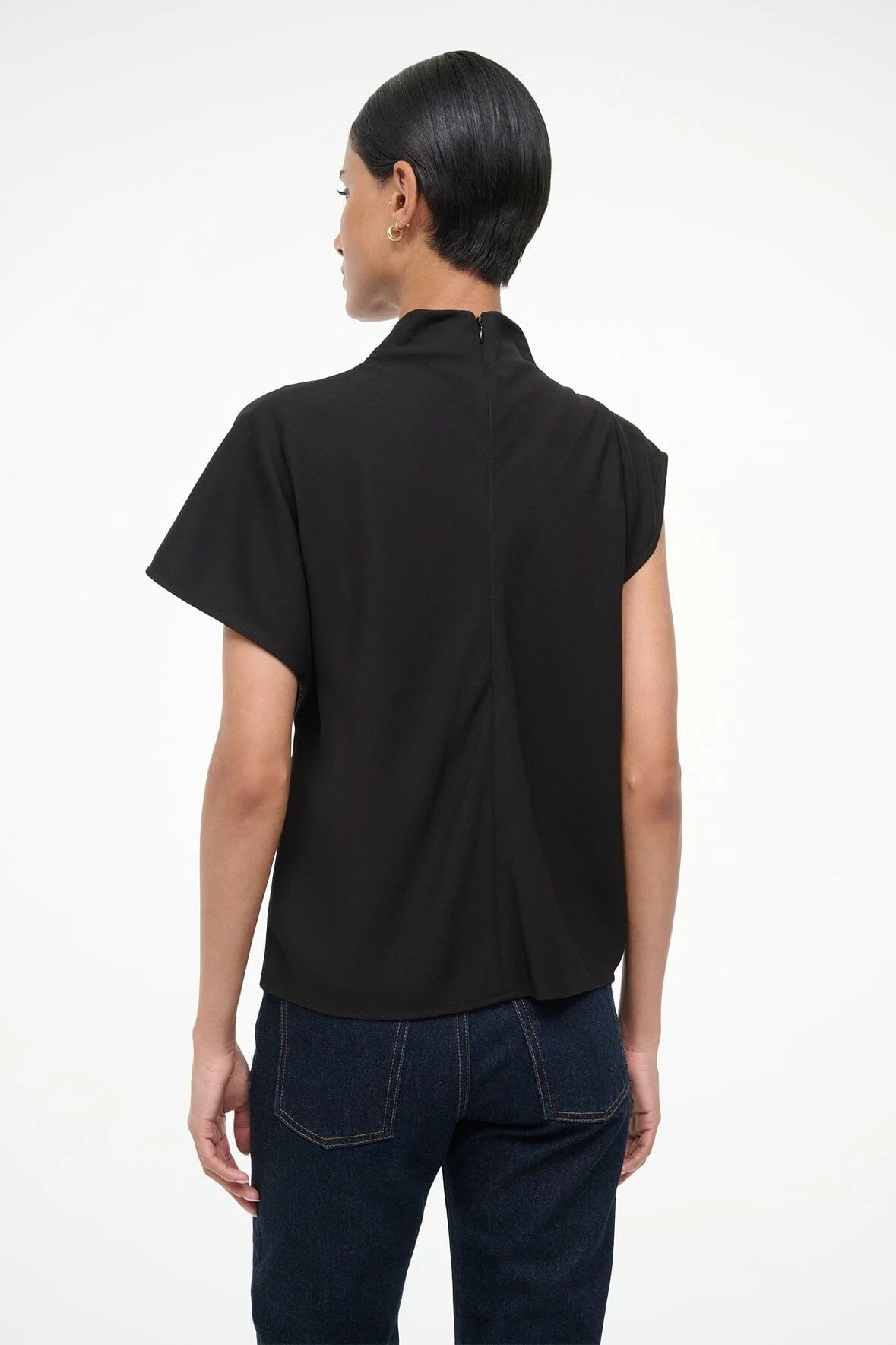 staud davina top black
