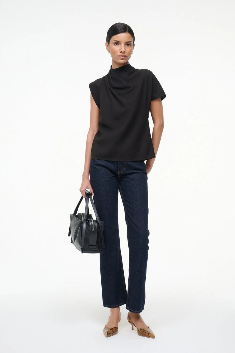 staud davina top black