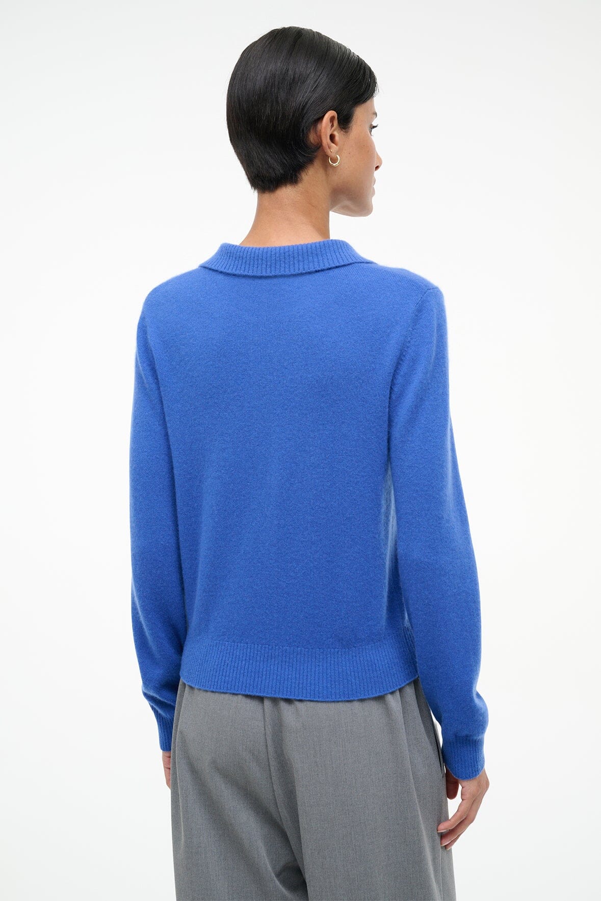 staud gemma sweater sapphire