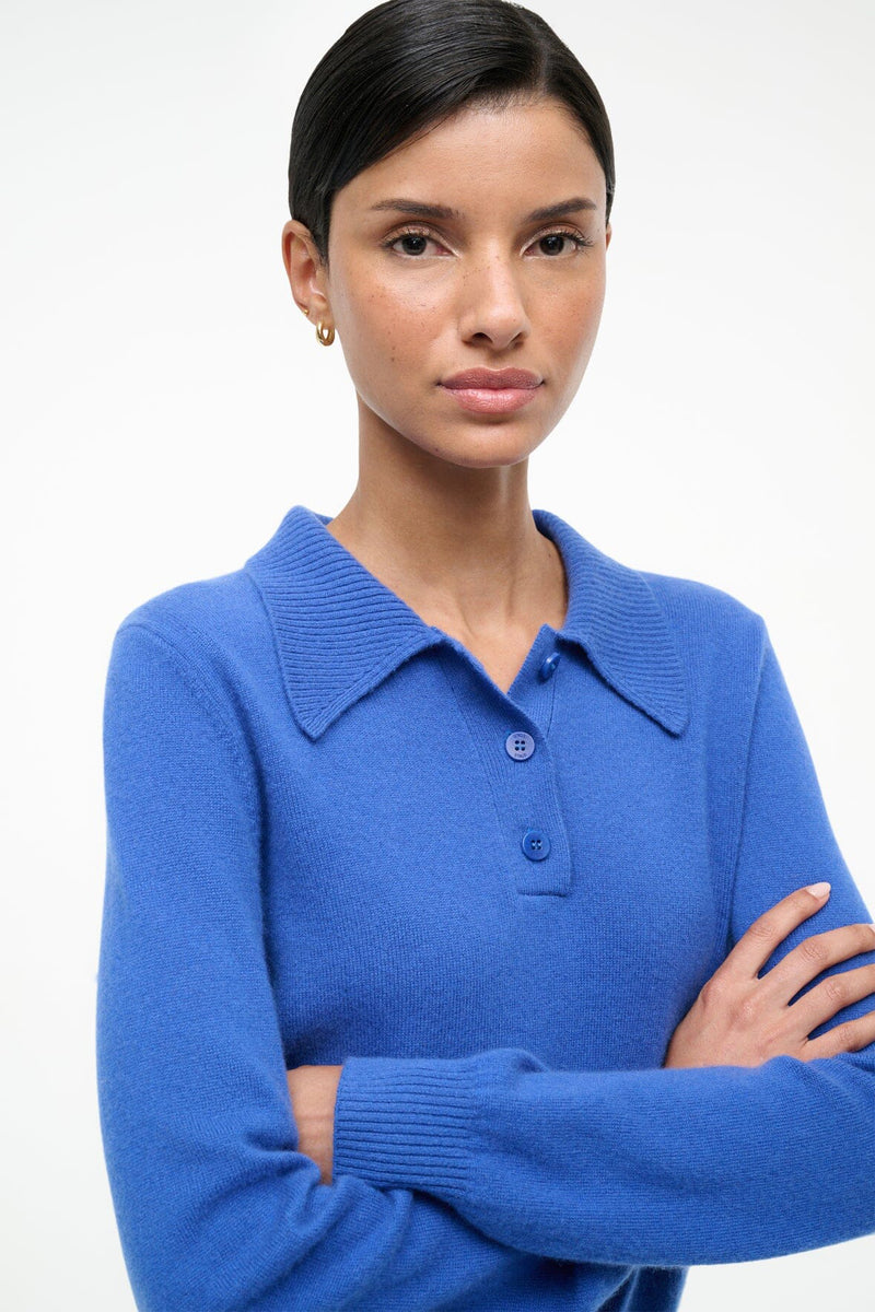 staud gemma sweater sapphire