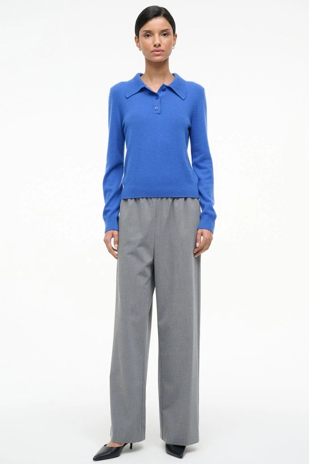 staud gemma sweater sapphire