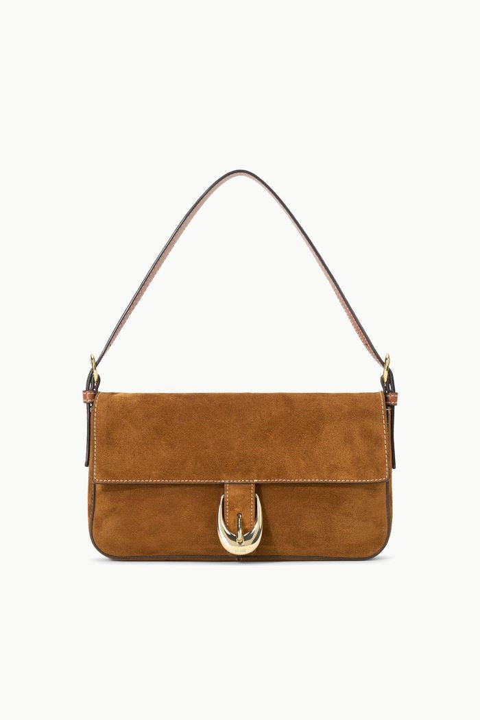 staud tan suede harlow bag