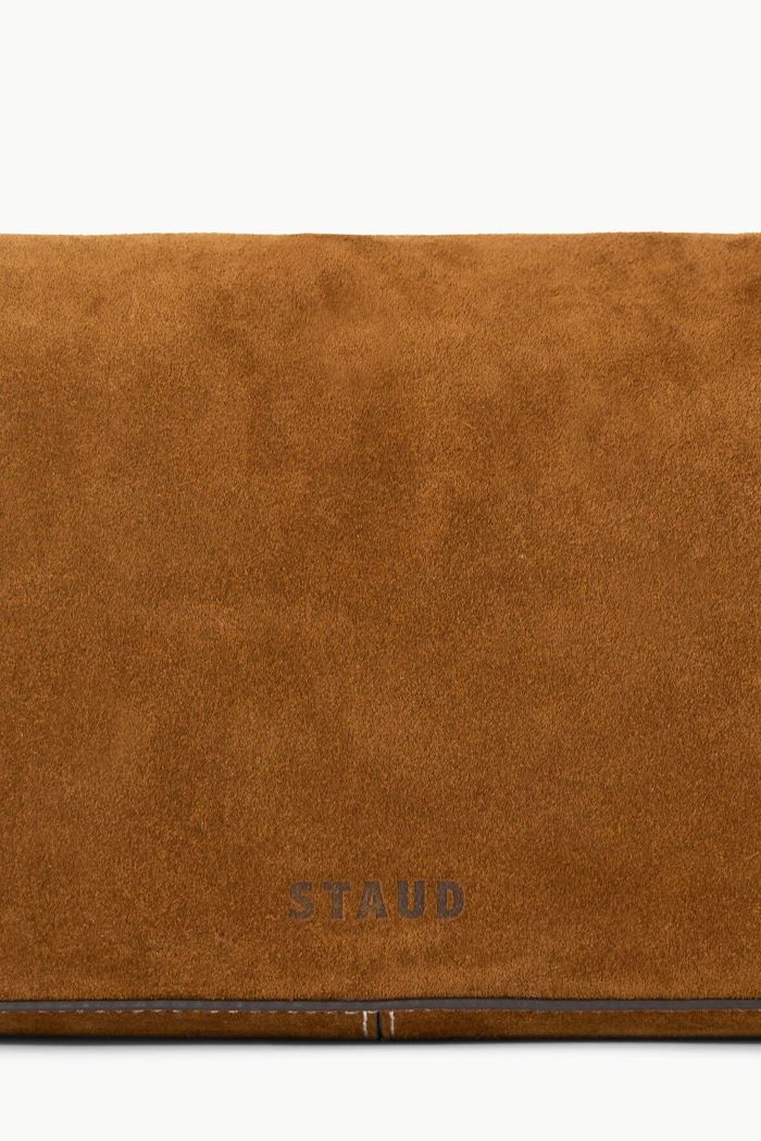 staud tan suede harlow bag