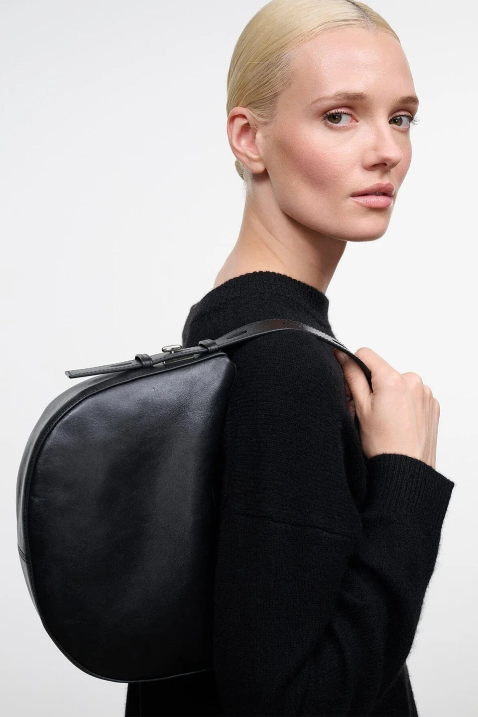 staud levi bag black leather