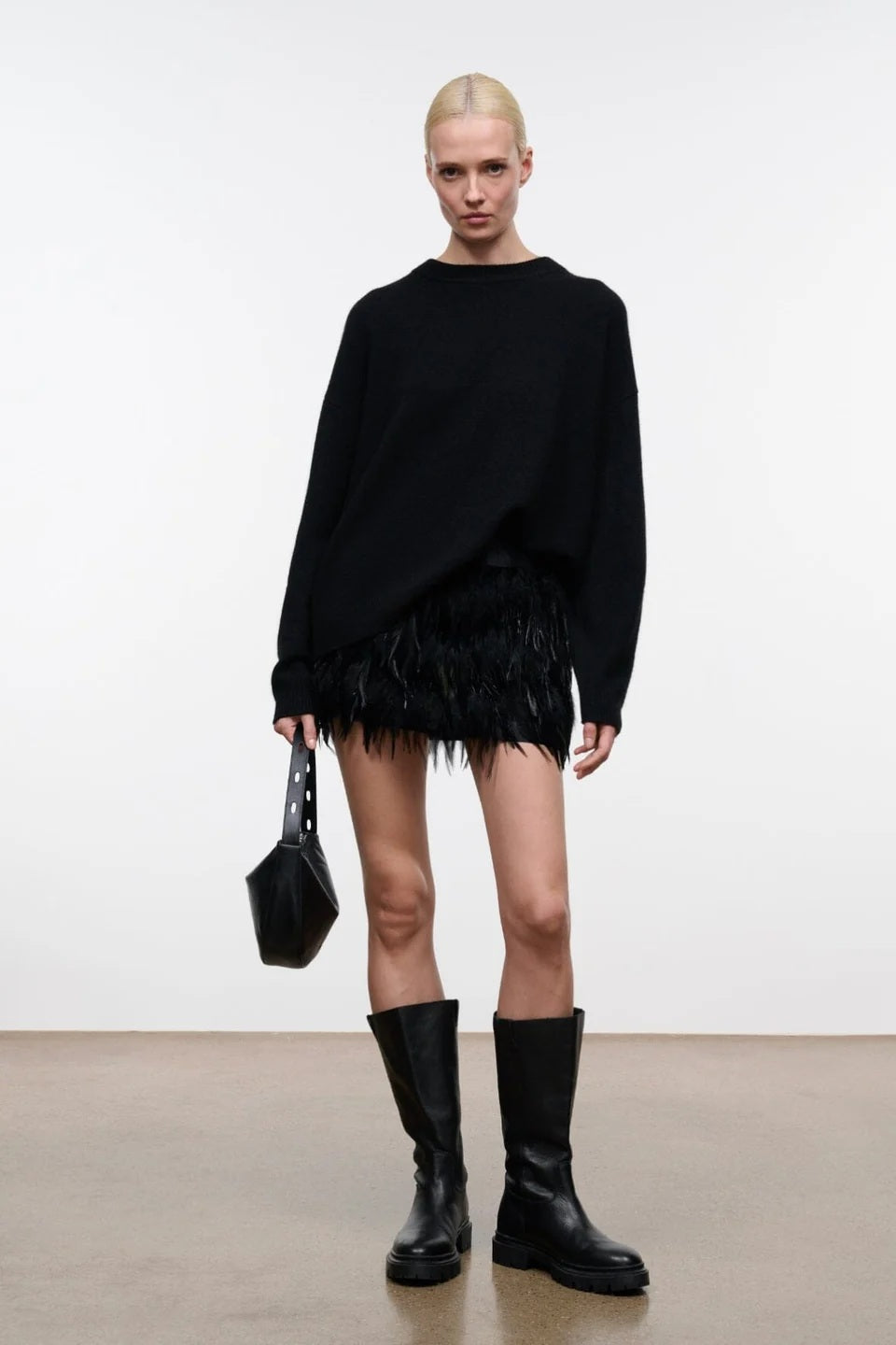 staud levi bag black leather