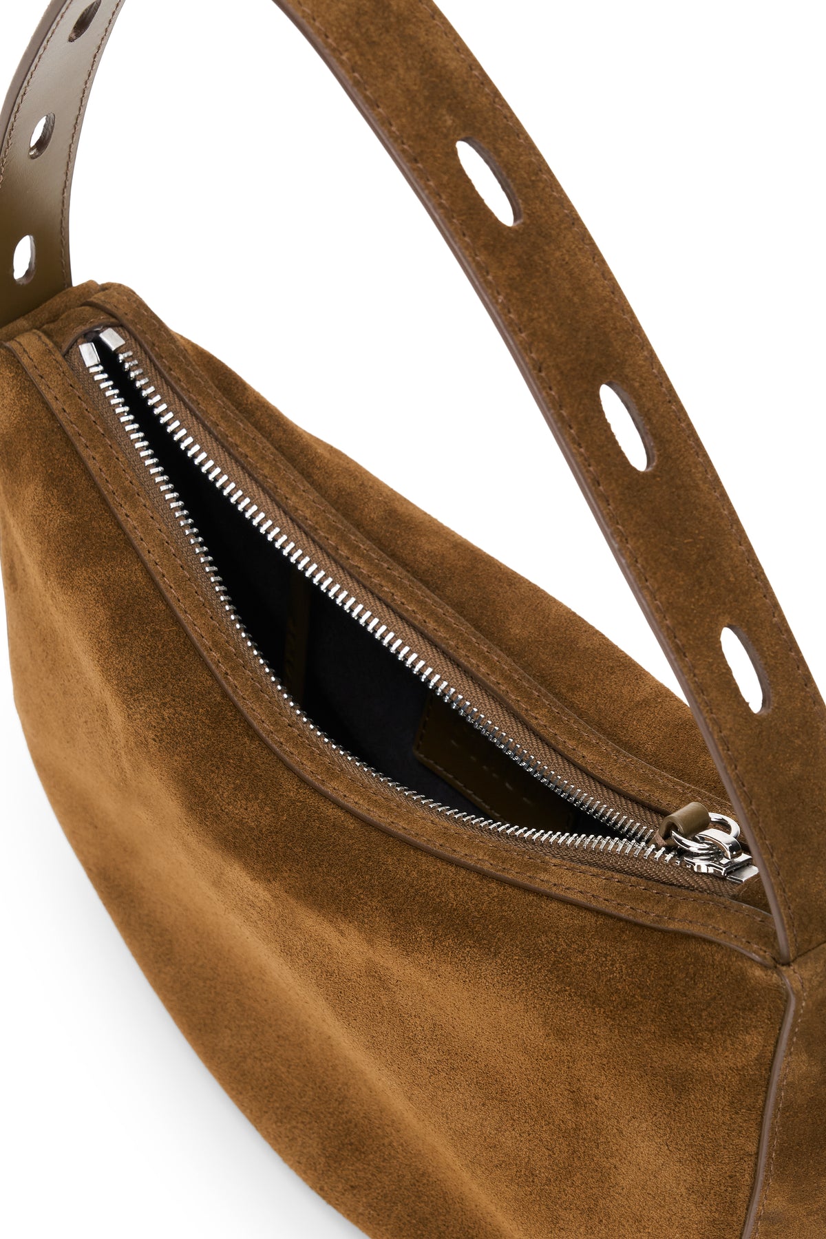 staud levi bag cigar suede