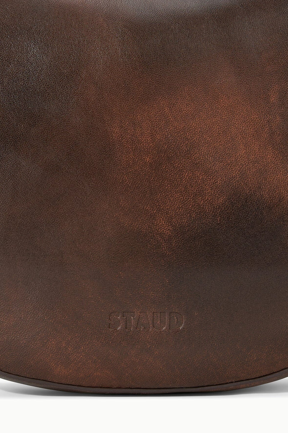 staud levi bag espresso distressed leather