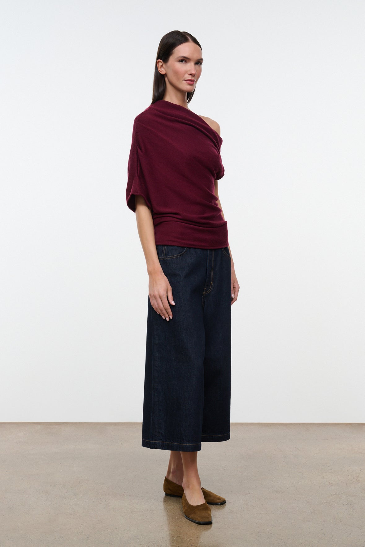 staud mabel sweater pinot