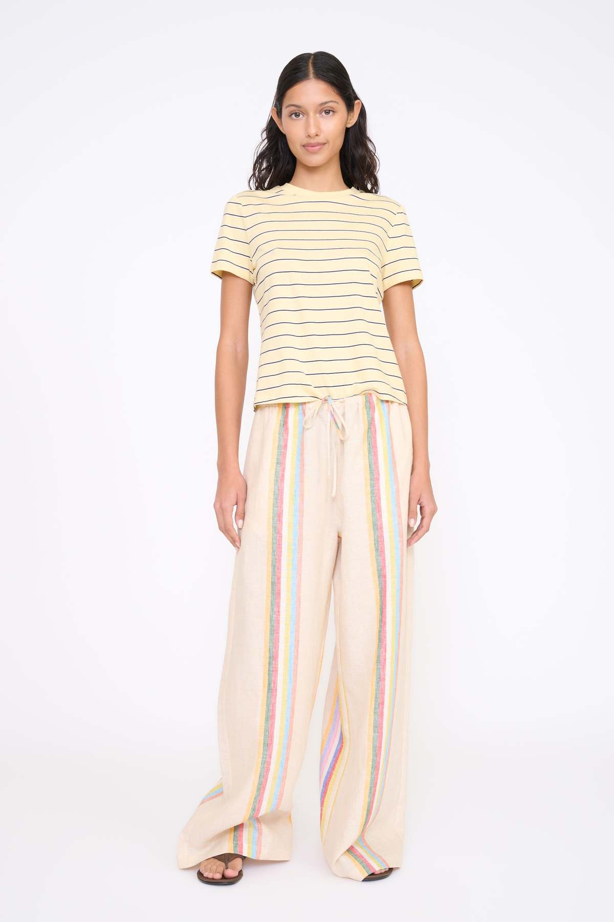 staud mateo pant day trip stripe
