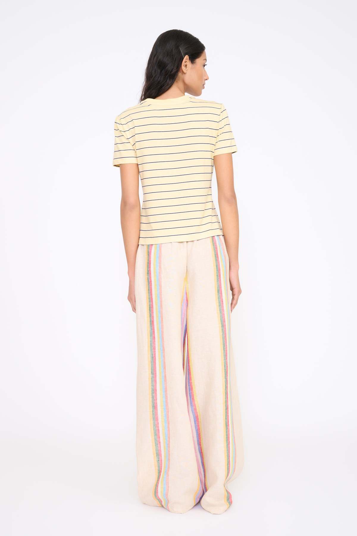 staud mateo pant day trip stripe