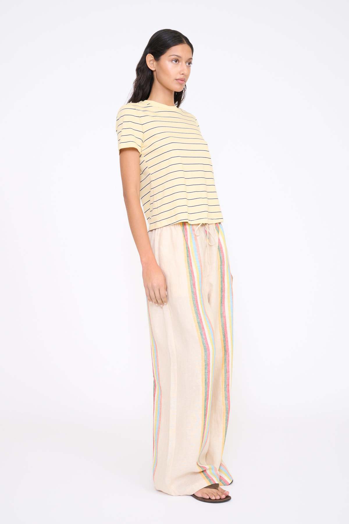 staud mateo pant day trip stripe
