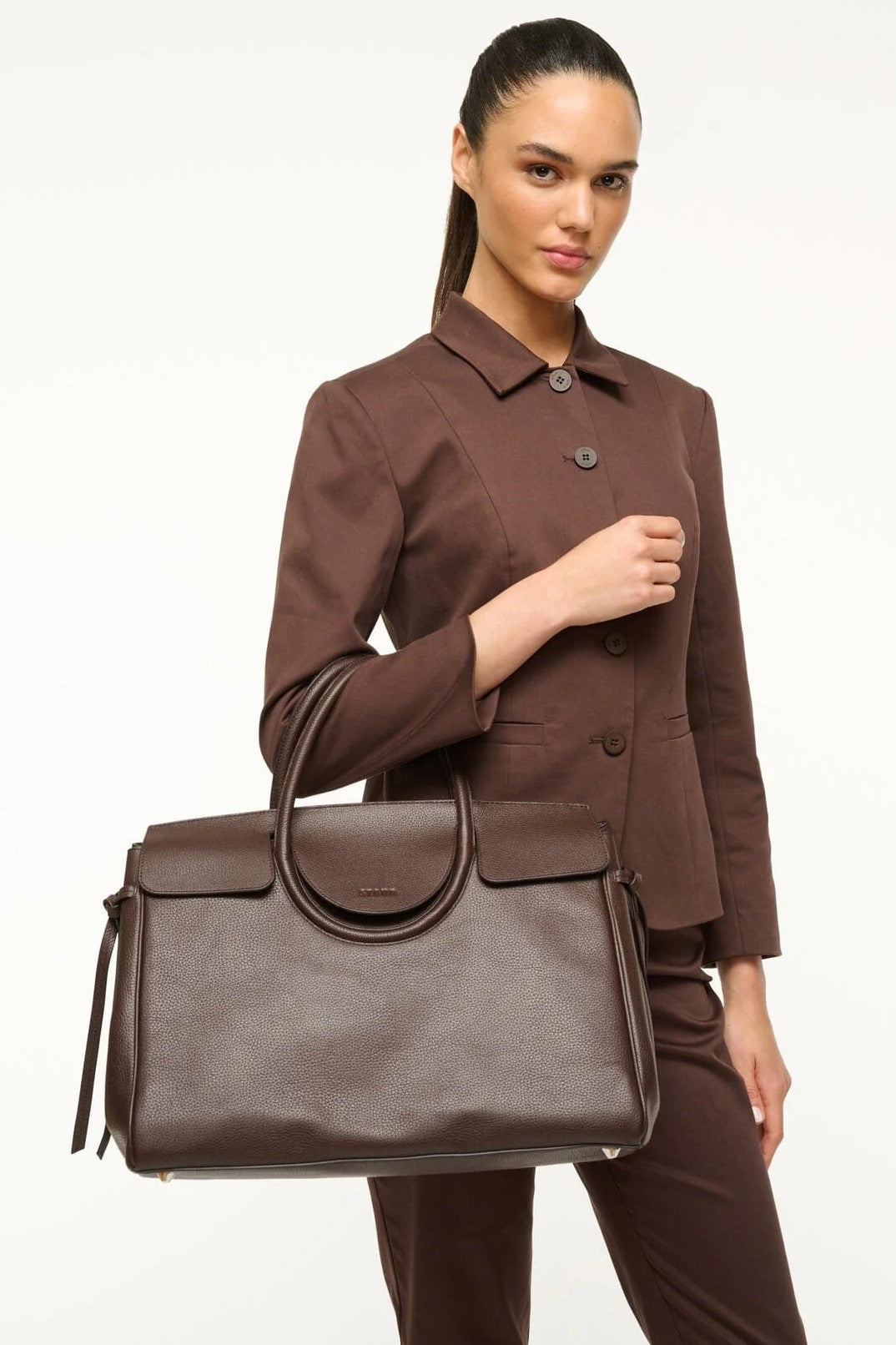 staud maude carryall espresso