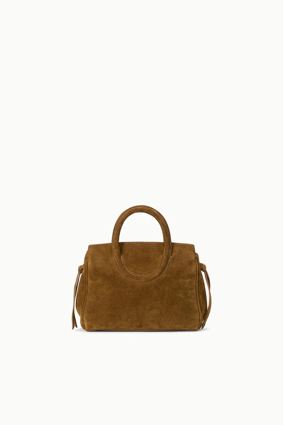 staud maude mini carryall cigar suede