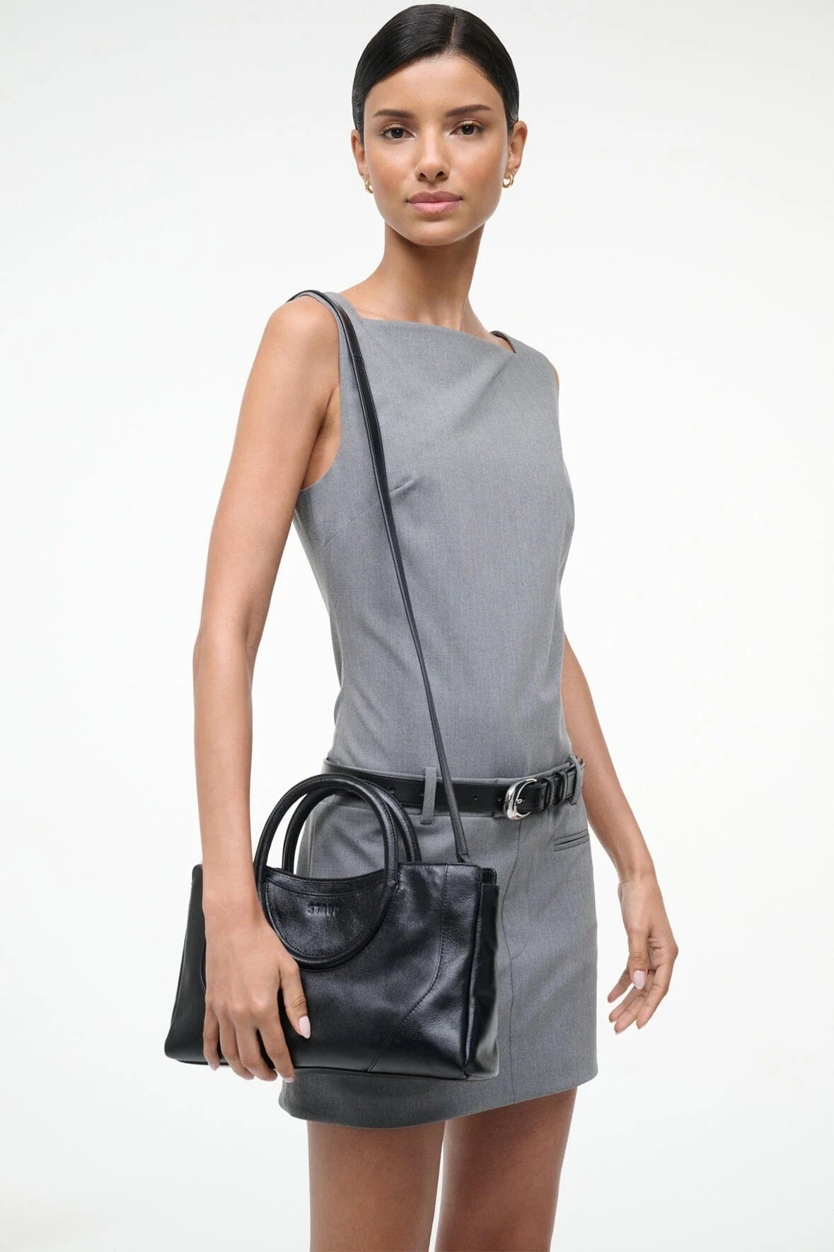 staud maude mini satchel black