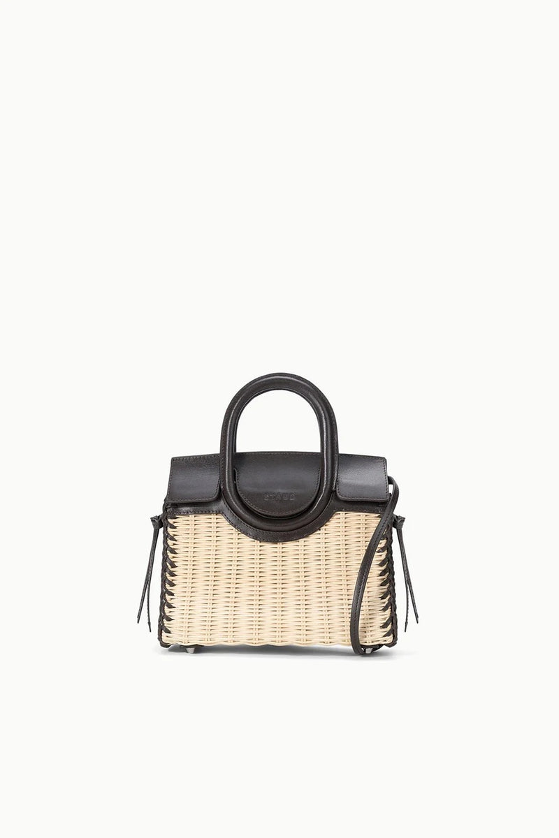 staud maude mini carryall espresso wicker