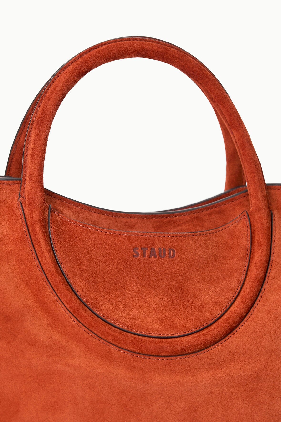 staud maude satchel auburn