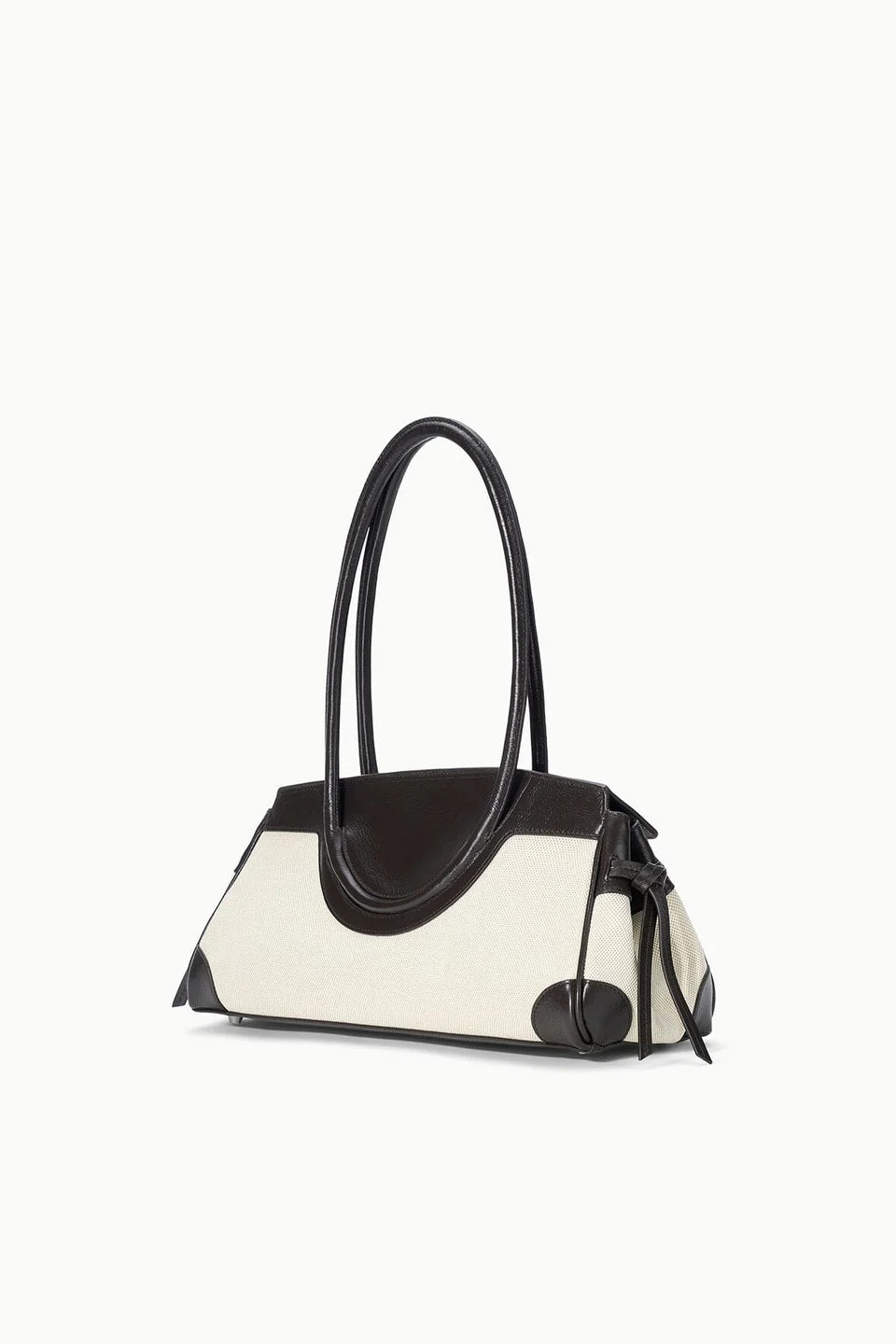 staud maude shoulder bag natural espresso