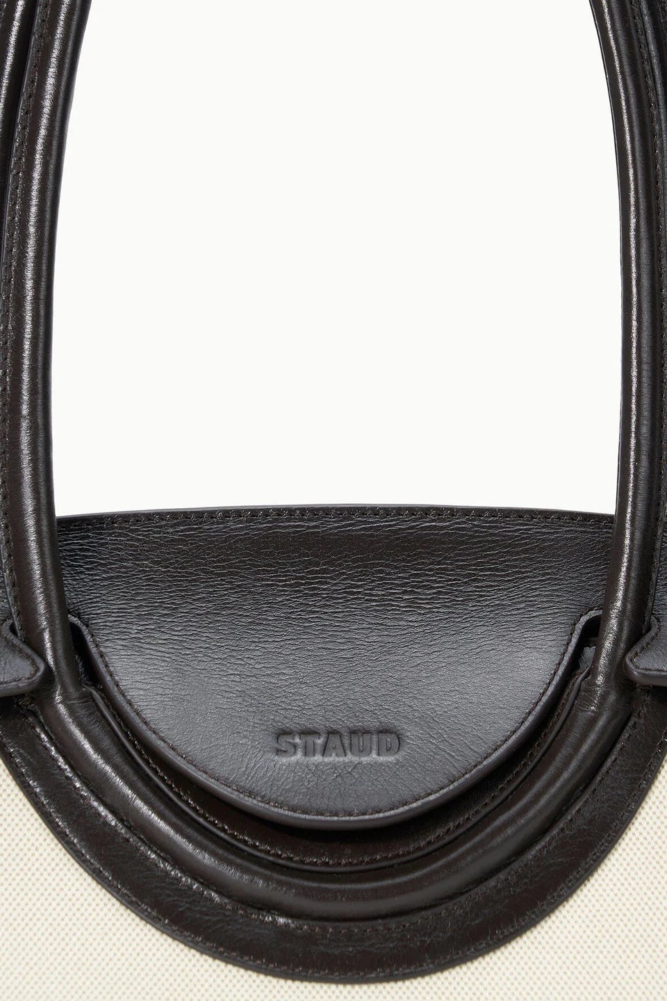 staud maude shoulder bag natural espresso