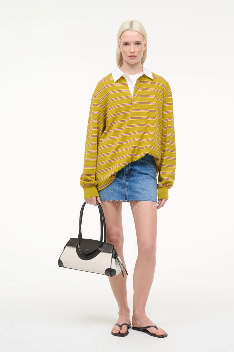 staud maude shoulder bag natural espresso