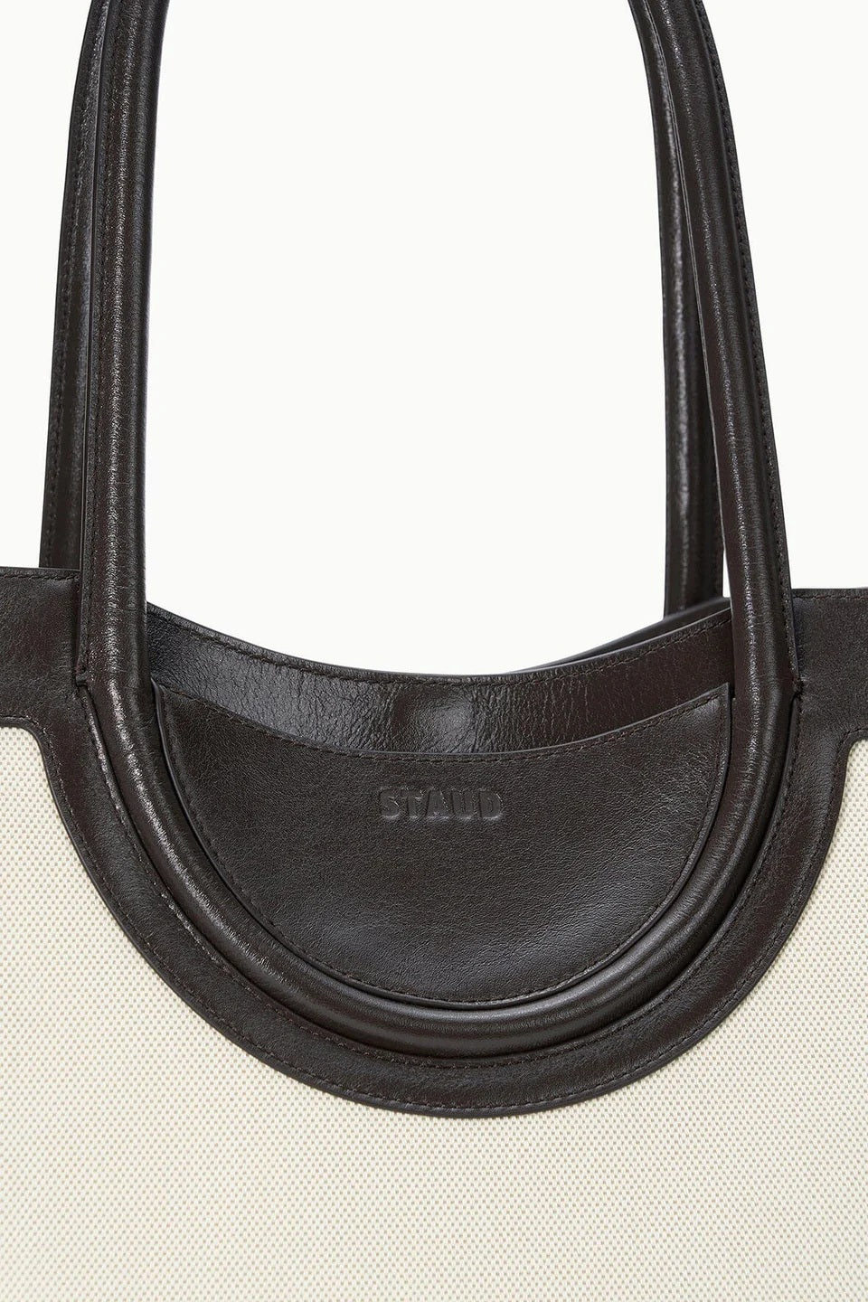 staud maude tote natural espresso