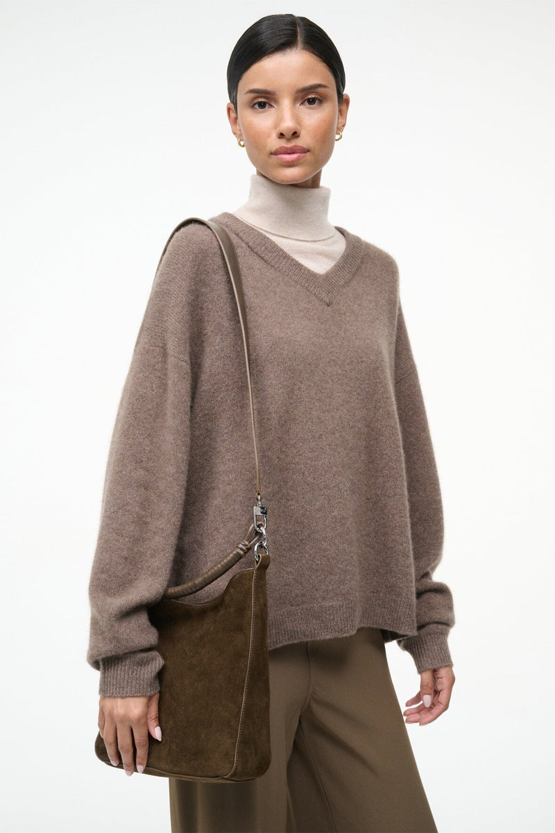 staud mel shoulder bag truffle