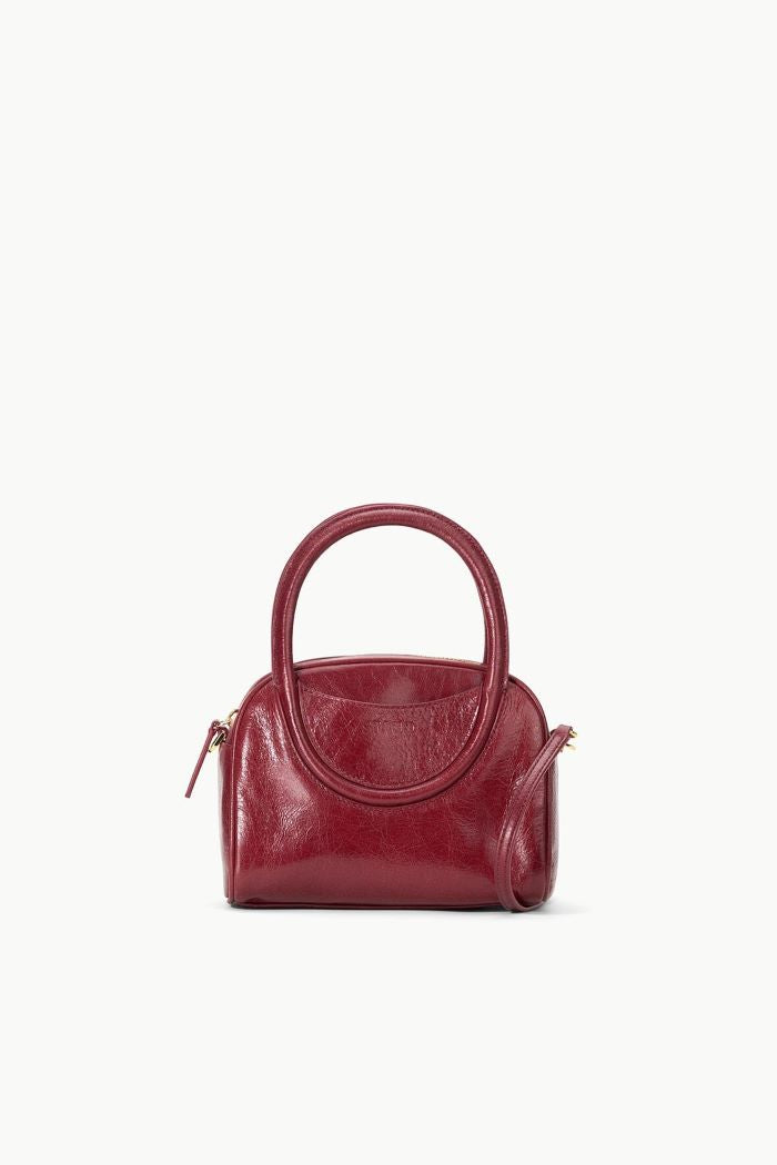 staud maude mini bowler bag pinot