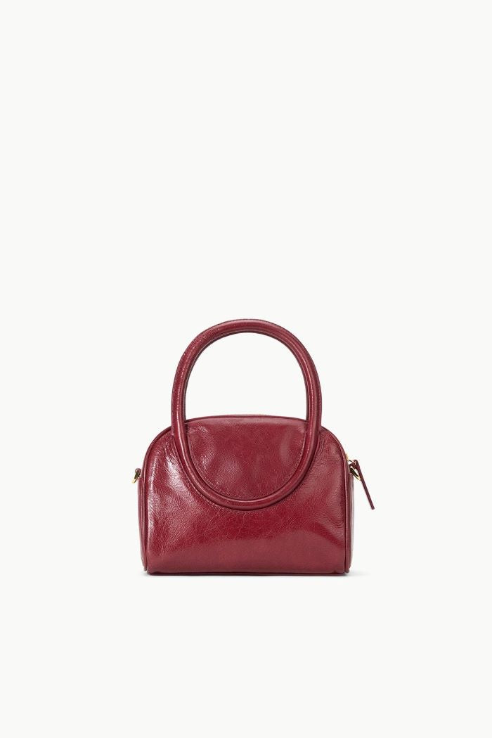 staud maude mini bowler bag pinot