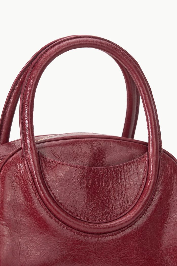 staud maude mini bowler bag pinot