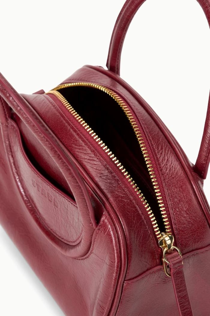 staud maude mini bowler bag pinot