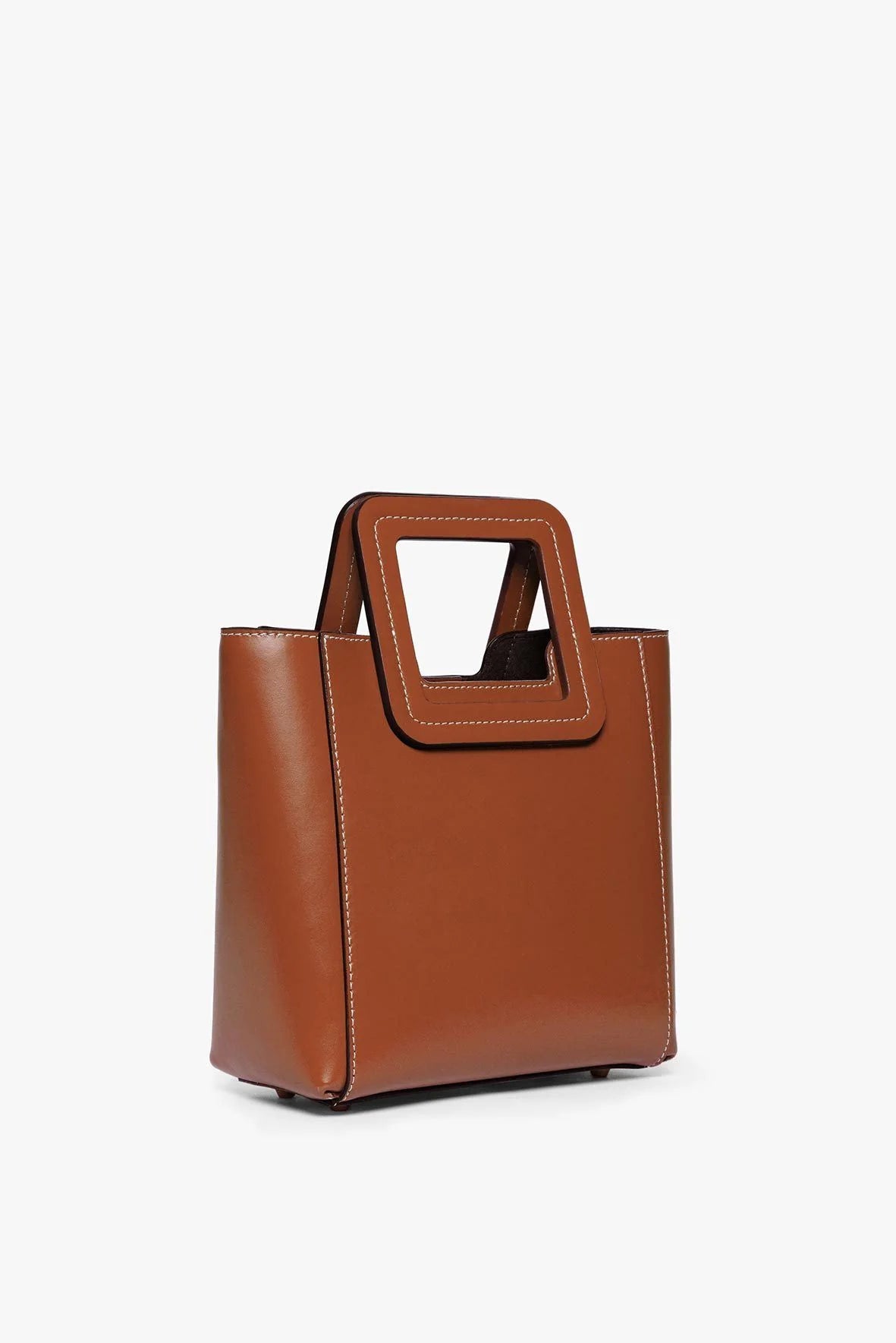 staud mini shirley bag saddle