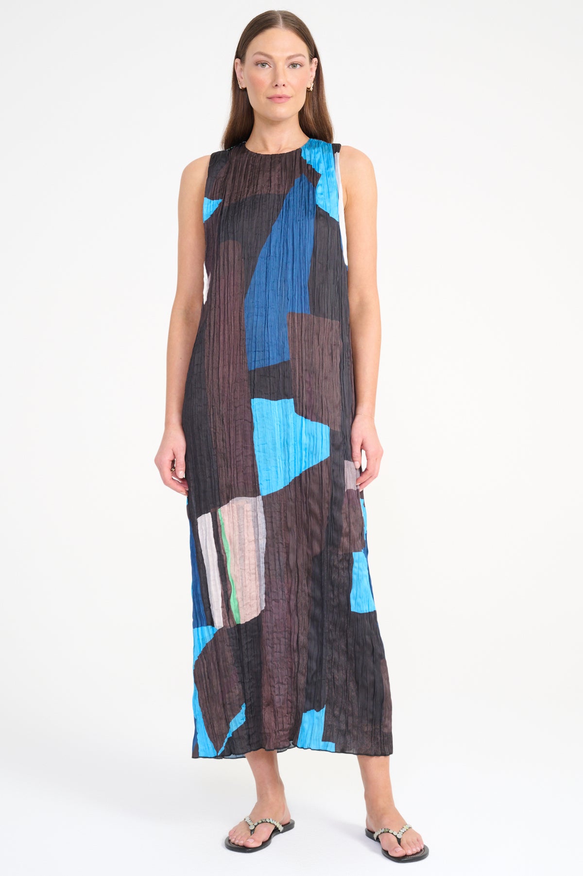 staud mizu dress blue prism