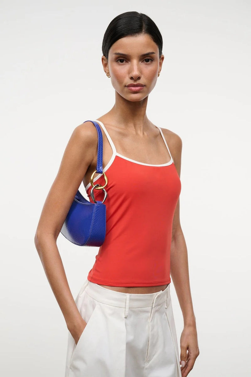 staud ollie bag cobalt