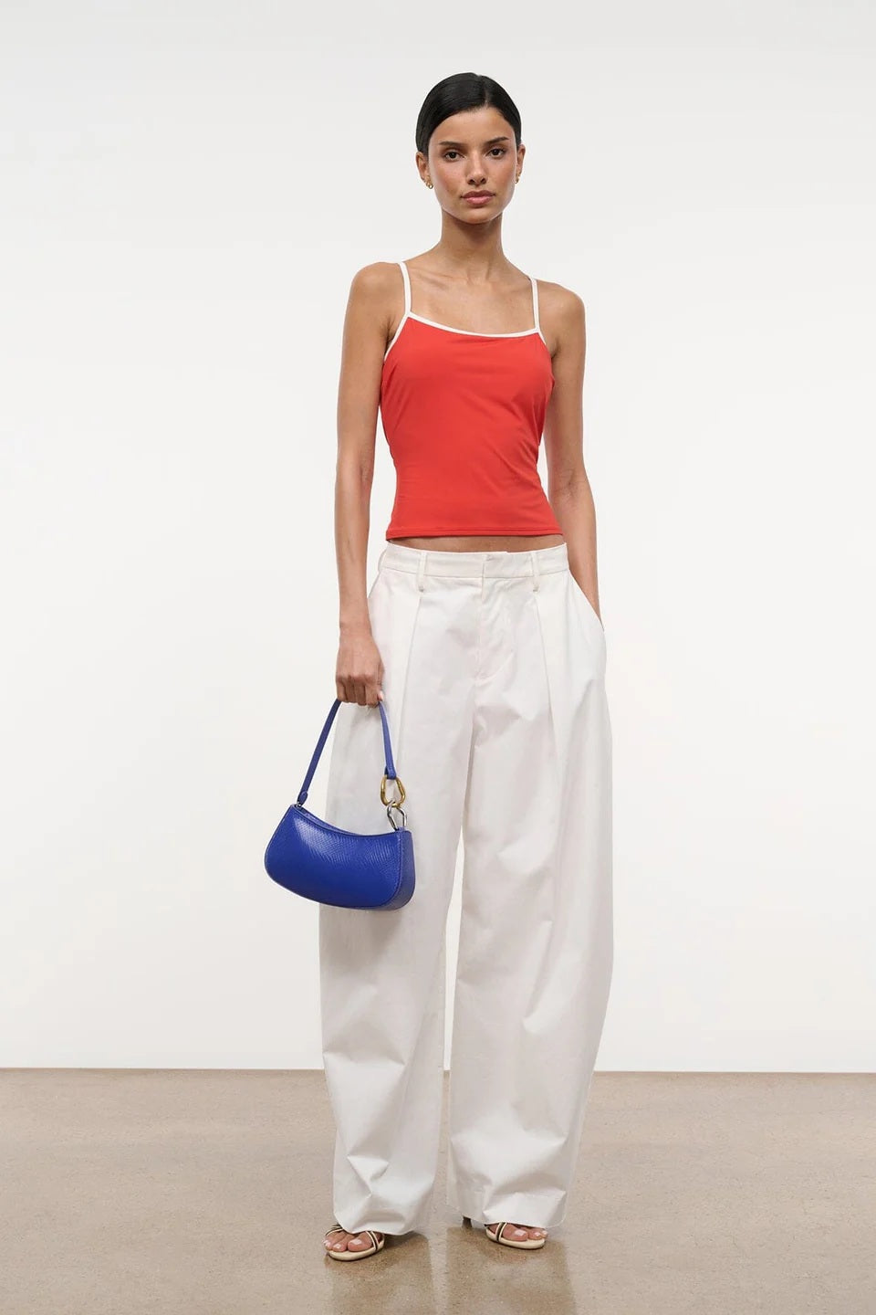 staud ollie bag cobalt