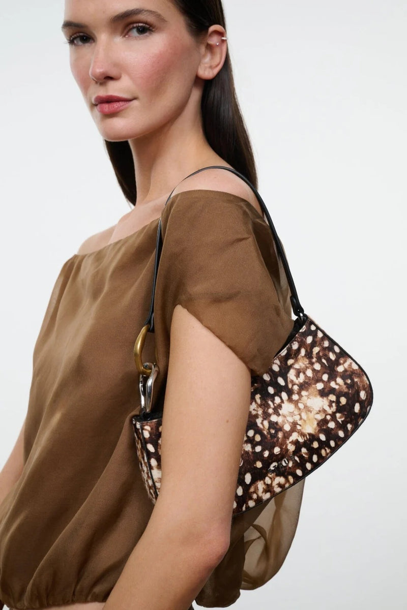 staud ollie bag fawn haircalf