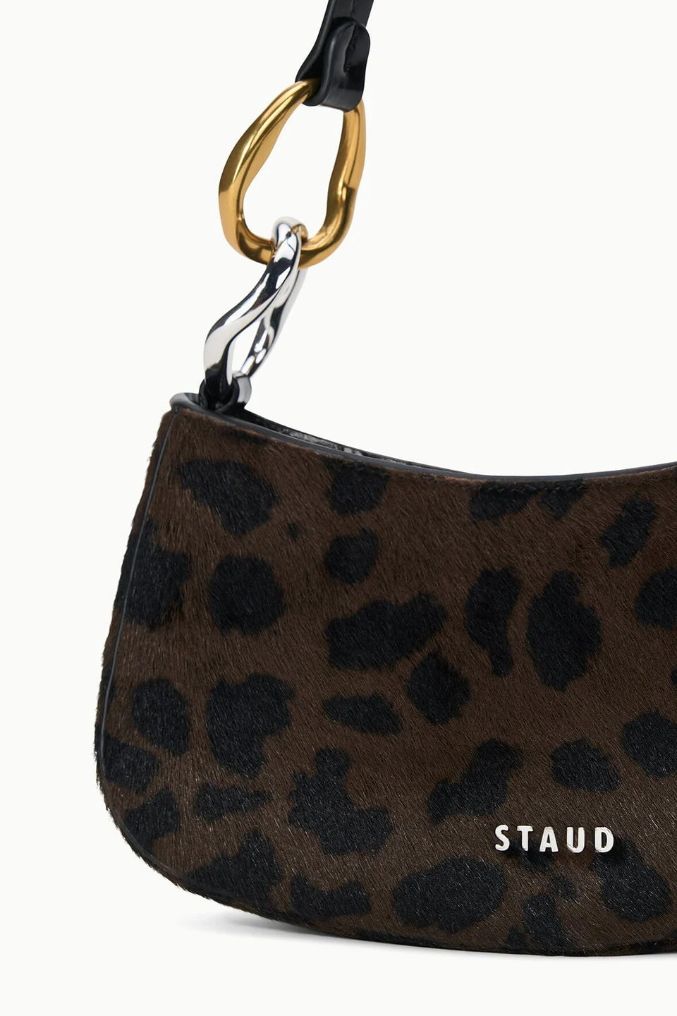 staud ollie bag leopard