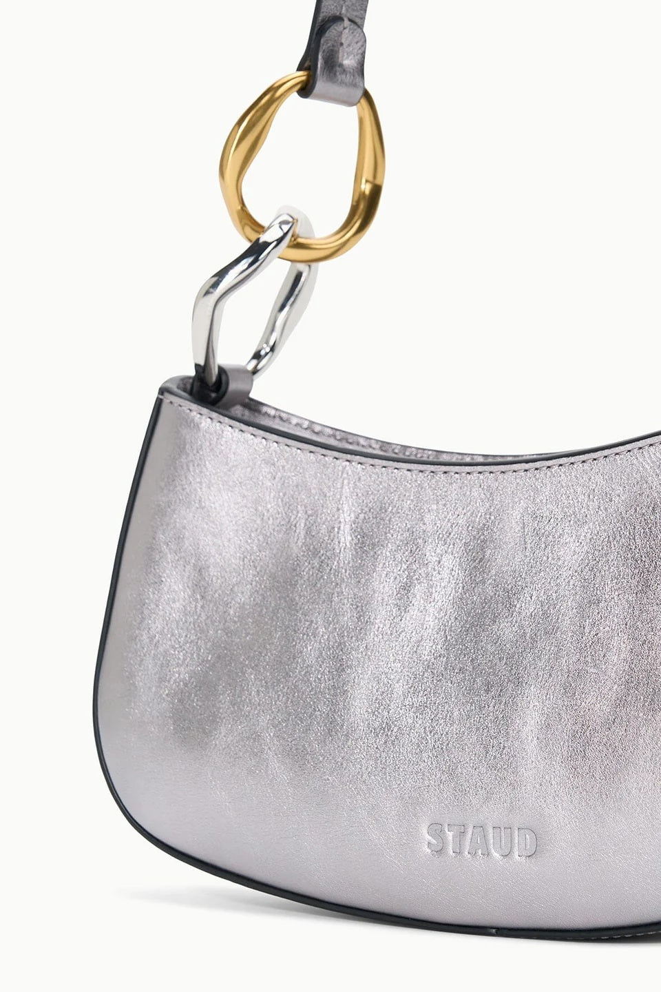 staud ollie bag pewter