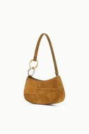 staud ollie bag tan patchwork suede