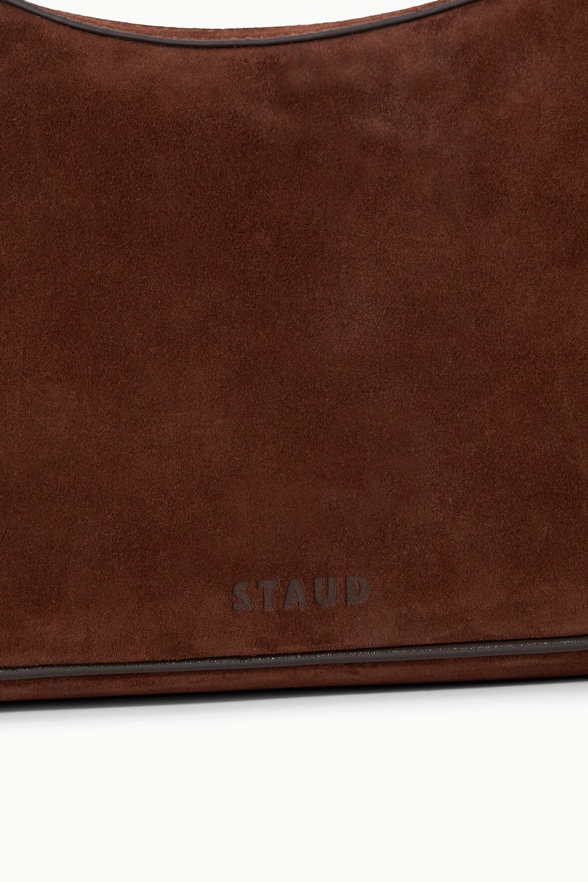 staud pine shoulder bag mahogany 