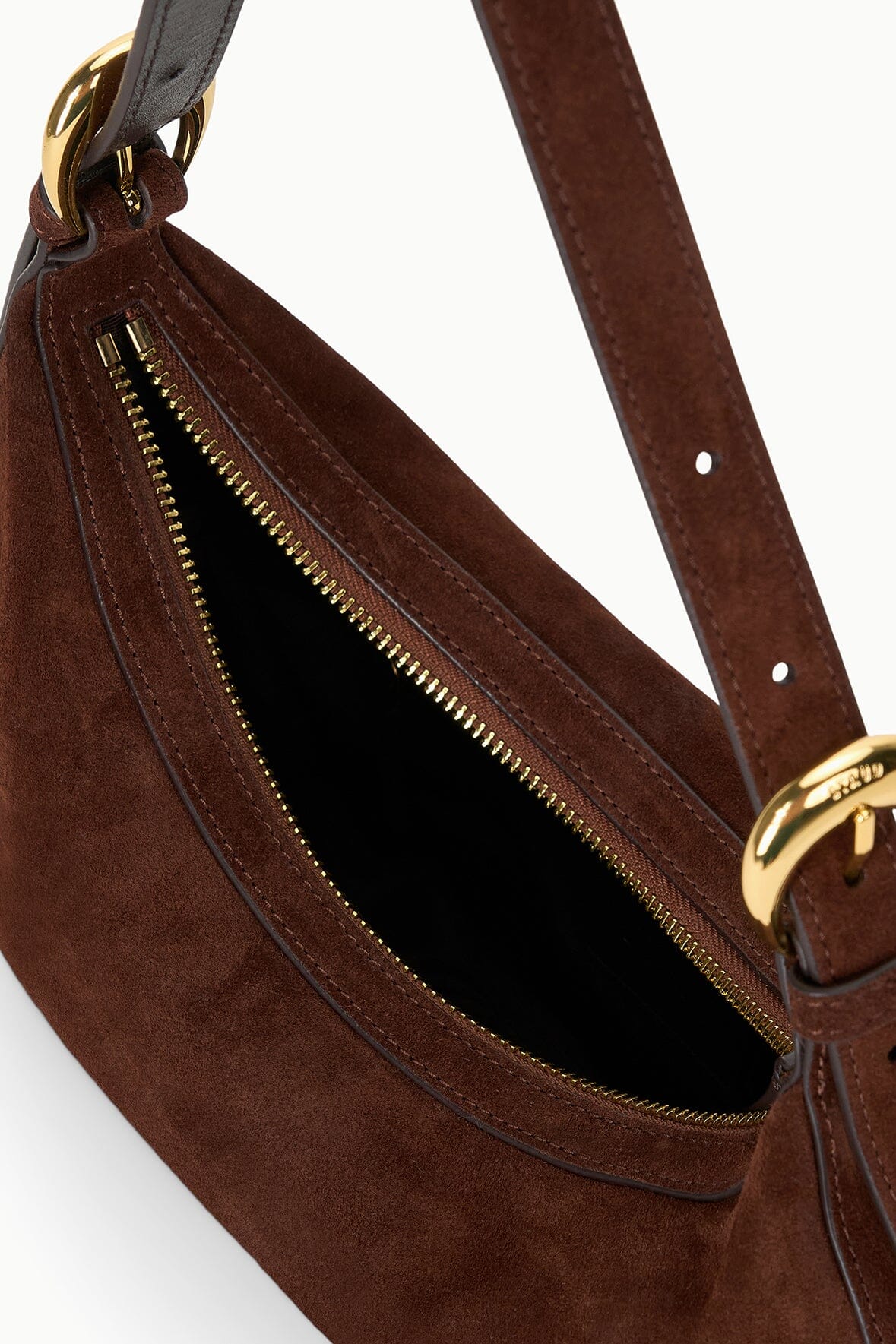 staud pine shoulder bag mahogany 