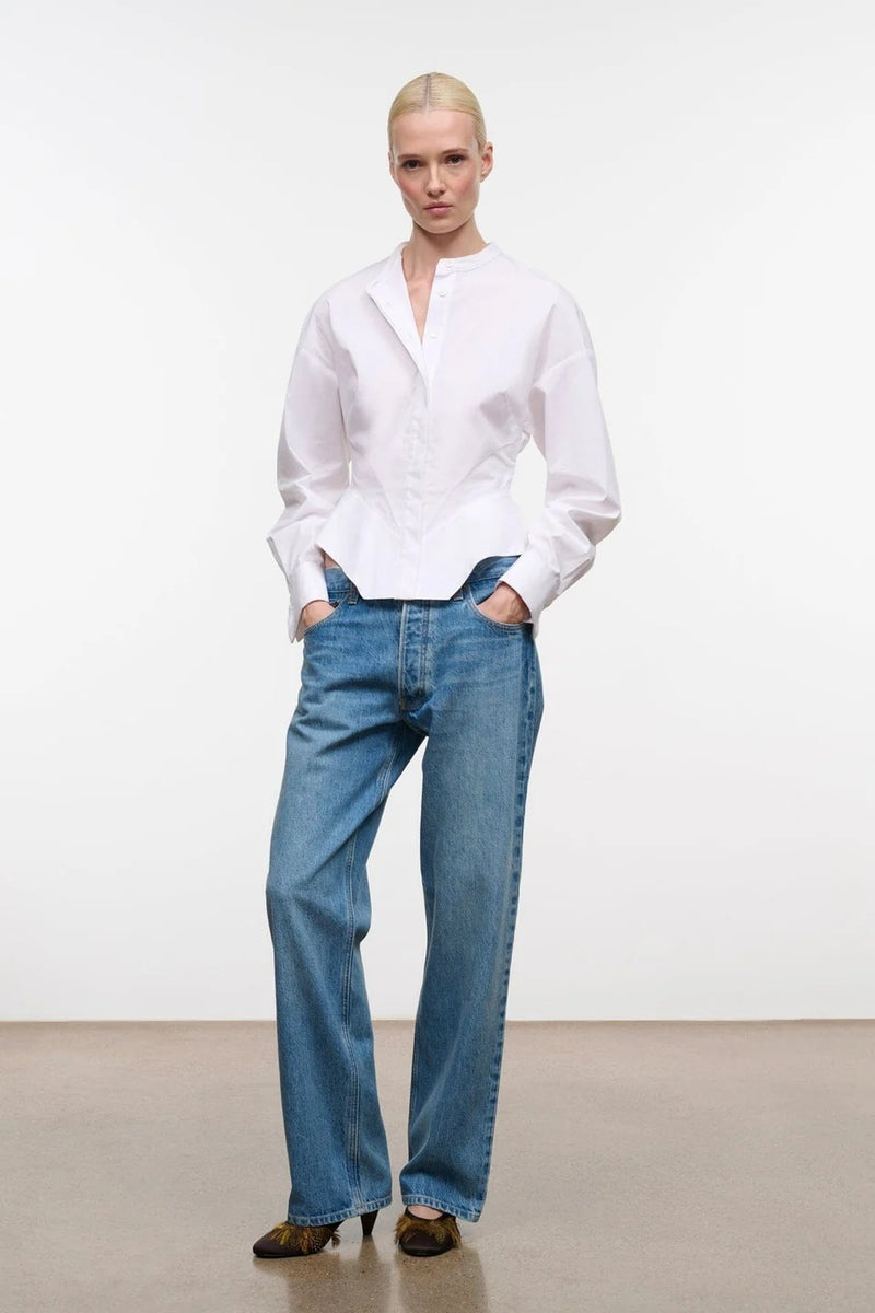 staud rhys top white