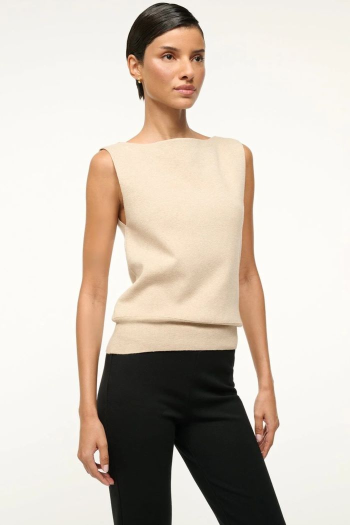 staud rocki sweater stone 