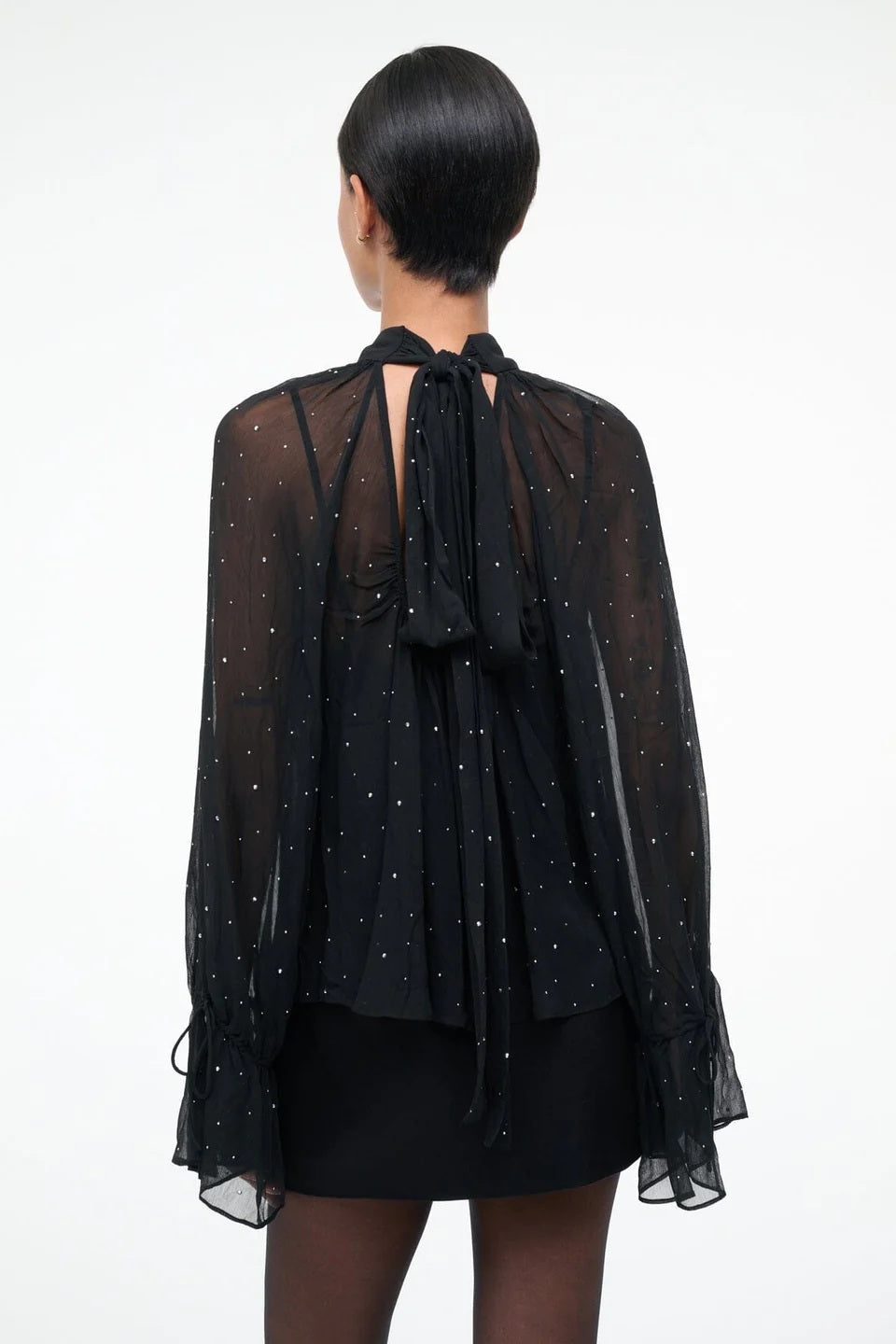 staud roux top black