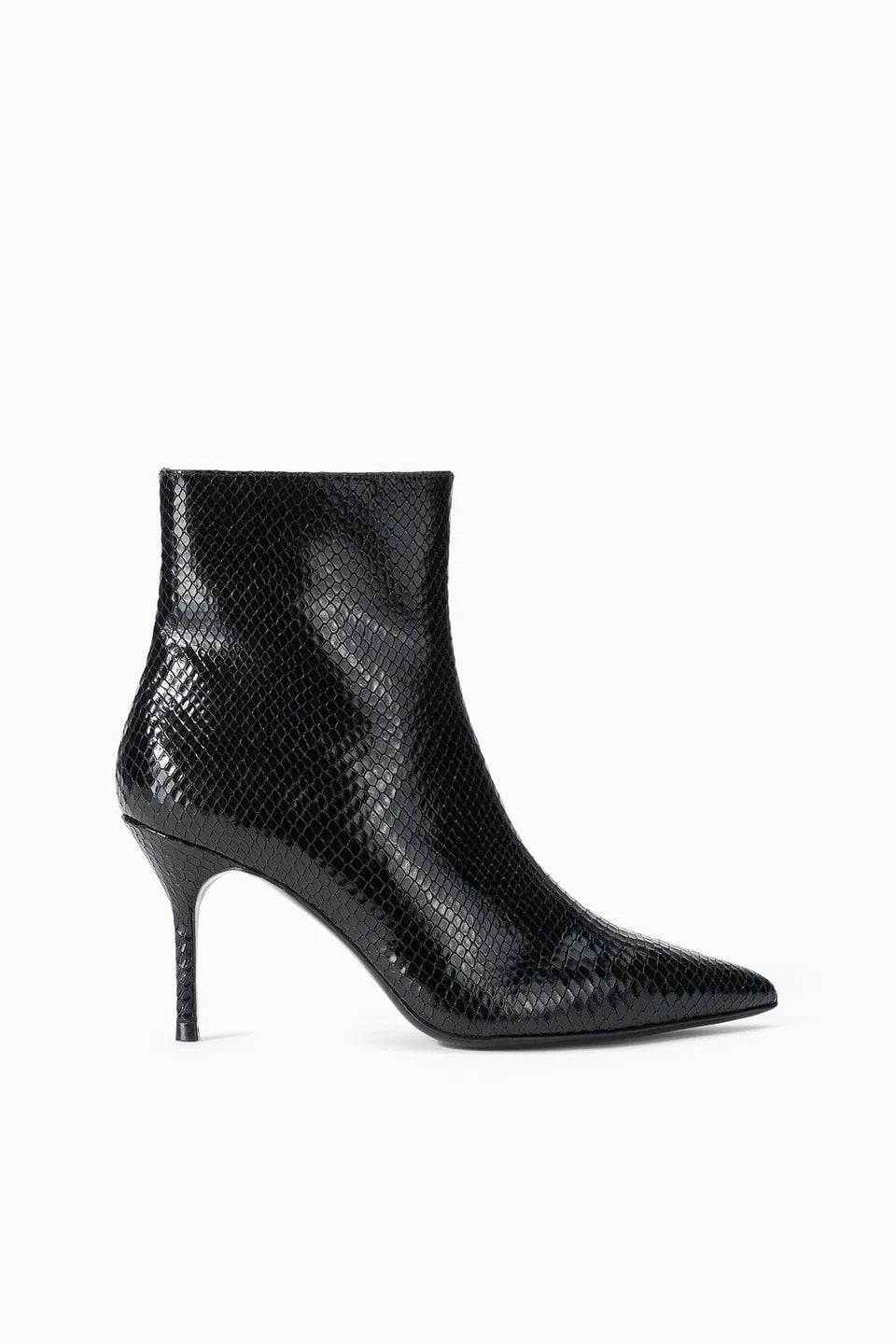staud sebastian ankle boot black snake
