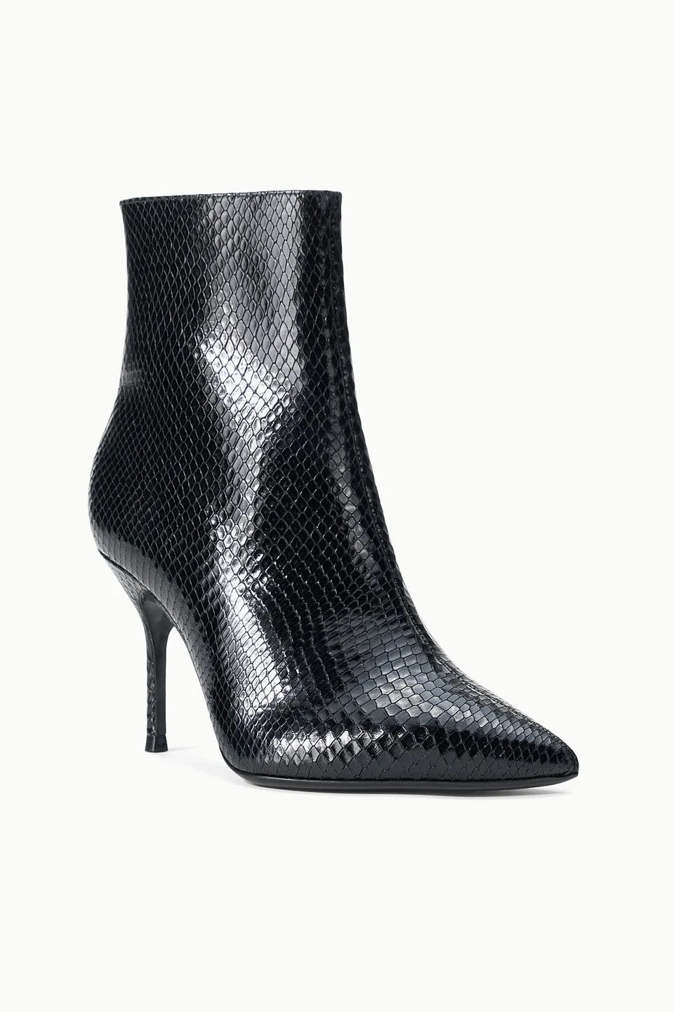 staud sebastian ankle boot black snake