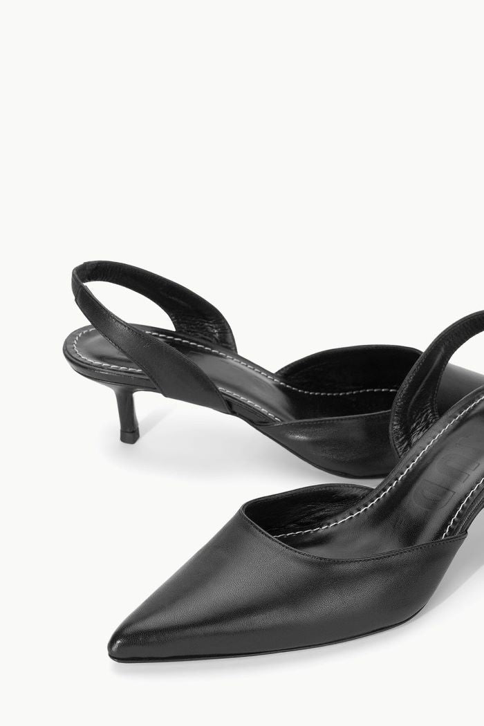 staud sebastian slingback black 